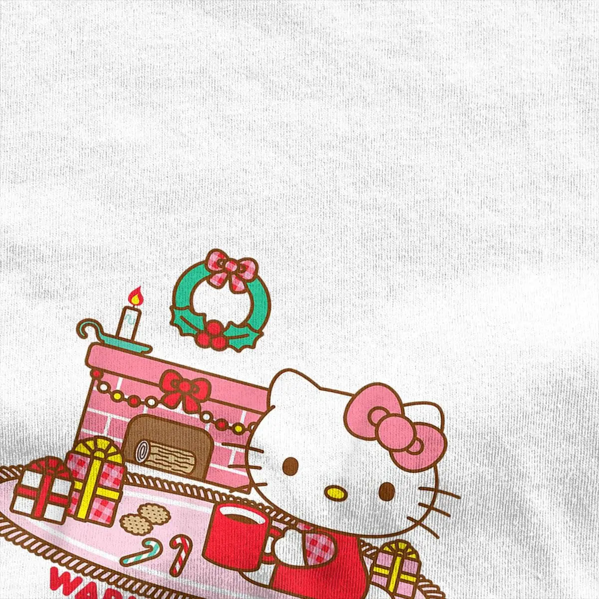 Hello Kitty Warm And Cozy Christmas T Shirts for Men Women 100% Cotton Cool T-Shirt Crew Neck Tee Shirt Short Sleeve Tops