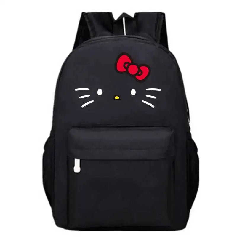 Women Backpack Hello Kitty Printing Travel Bag Large Capacity 12.6inch*18.11inch Laptop Backpack Oxford Cloth Material 20-35L