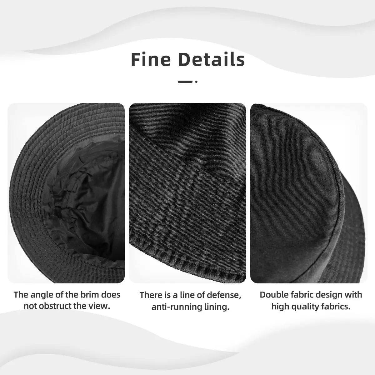 Men Women Bob Hat Hello Kitty Retro Bow Spring Picnic Headwear Lightweight Outdoor Fishing Caps Boonie Hat Birthday Gift
