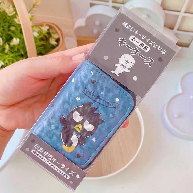 Cute Hello Kitty Cartoon Multifunctional Leather Coin Purse 3d Key Case Pu Zipper Cartoon Car Key Case Cute Key Holder Gift