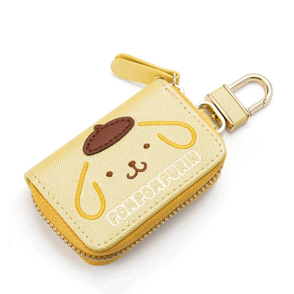Cute Hello Kitty Cartoon Multifunctional Leather Coin Purse 3d Key Case Pu Zipper Cartoon Car Key Case Cute Key Holder Gift