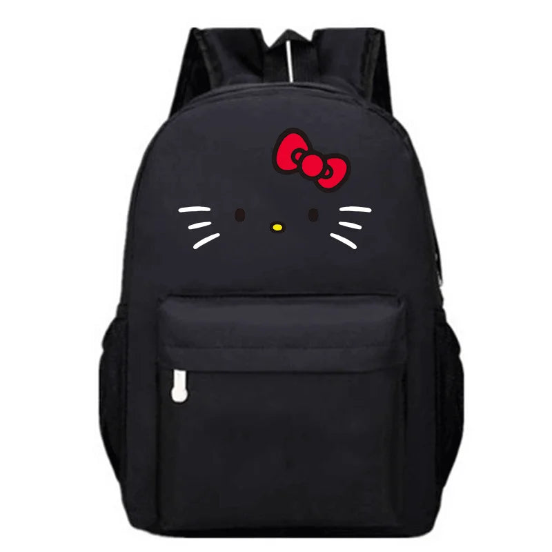 Women Backpack Hello Kitty Printing Travel Bag Large Capacity 12.6inch*18.11inch Laptop Backpack Oxford Cloth Material 20-35L